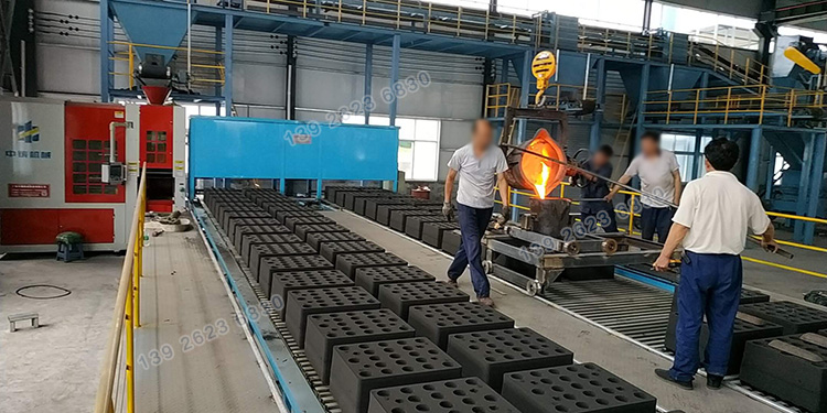 全自動造型機鏈板輸送線.jpg